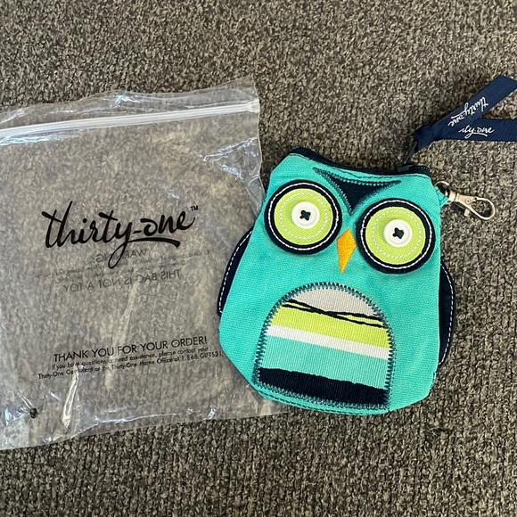 thirty-one Handbags - Thirty-One Owl Coin Purse. Never used!